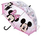 PARAGUAS MANUAL POE BURBUJA MINNIE PINK