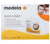 MEDELA QUICK CLEAN BOLSAS PARA MICROONDAS REUTILIZABLES 0% BPA 5 U