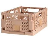 Caja plegable y apilable 27.6l natural sand