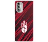 Funda para Motorola Moto G51 5G del Granada CF Escudo - Líneas Rojas y Negras  - Licencia Oficial Granada CF