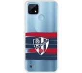 Funda para Realme C21 del Huesca Rayas Transparente - Licencia Oficial SD Huesca