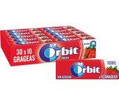 CHICLE ORBIT FRESA SIN AZUCAR GRAGEA 30U