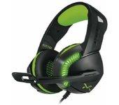 Auriculares gaming droxio leyon negro/verde