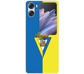 Funda para Oppo Find N2 Flip del Cádiz CF Escudo Fondo Bicolor  - Licencia Oficial Cádiz CF