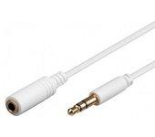 Goobay Cable Extensor Jack 3.5mm Macho/Hembra 5m Blanco