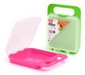 TATAY - Set de 2 Porta Sandwiches Infantiles Reutilizables. Rosa y Verde