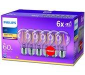 Bombilla LED Philips Bombilla Transparente E 60 W (2700k)