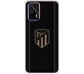 Funda para Realme GT del Atleti Escudo Dorado Fondo Negro - Licencia Oficial Atlético de Madrid