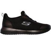 Zapatilla Skechers Work Squad Negro Mujer