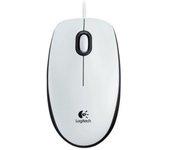 Logitech B100 Ratón Blanco