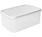 TATAY Top Flex - Recipiente Rectangular Plano 4.7L con Cierre a Presión. Blanco