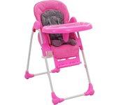 Silla infantil Jelly rosa y gris