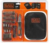 Black+decker a7104-xj - kit para atornillar 56 piezas con carraca mango nylon