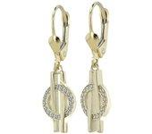 Joyas Oro 8K – Pendientes de Aro en Oro con Circonitas Mayla