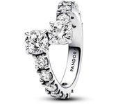 Pandora Anillo en plata de ley Banda Brillante Superpuesta 193149C01 , para Mujer