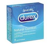 X4 CAJAS DUREX PRESERVATIVOS NATURAL COMFORT 3 UDS TOTAL 12 UNIDADES