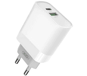 Xo l64 cargador de corriente 18w carga rapida 3.0 1x usb-a, 1x usb-c