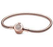 Pulsera Pandora 589046C01-18 Corona Chispeante Rosé