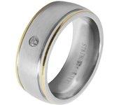 AKZENT Anillo Mujer em Acero Inoxidable – Tam.48 – 0099