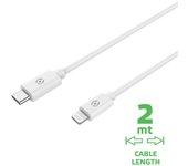 Celly CABLE TIPO C A LIGHTNING 2M BLANCO