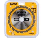 Disco corte ø165x30mm 18t (ac) dt1936-qz dewalt