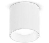 Plafoniera moderna dot metallo bianco led 5w 3000k luce calda