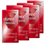 Durex - Preservativos Contacto Total para Mayor Sensación Pack 72 condones para un sexo seguro