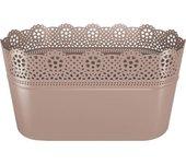 Maceta lace , dimensiones (mm) 285x135x155, color mocca