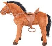 vidaXL Caballo De Juguete De Pie De Peluche Marrón