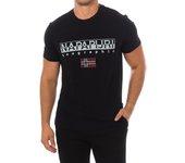 Camisetas NAPAPIJRI Ayas Hombre (M - Negro)