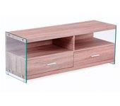 Mueble tv evan cristal - roble 121 x 44 x 39 cm