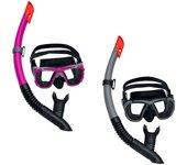 Gafas de Buceo con Tubo BESTWAY Gris Rosa Adulto (1 unidad)