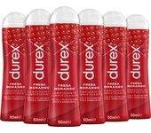 Lubricantes Durex Lote x6 50ml, para sexo seguro. Descubre el tuyo y disfruta. Original, Calor, Frescor. Fresa y Perfect Connection