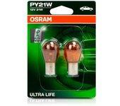 OSRAM 7507ULT-02B - Lámpara Osram PY21W BAU15S 2 ULTRALIFE 21W