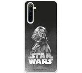 Funda para Realme 6 Oficial de Star Wars Darth Vader Fondo negro - Star Wars