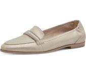 Mocasines Elegantes de Mujer en Piel Beige