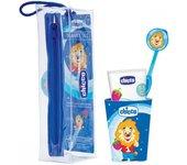 CHICCO TRAVEL SET DENTAL 1 A 5 AÑOS ROSA O AZUL