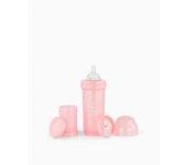 Twistshake - Biberón 180 ml - Rosa