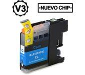 Compatible Cartucho de tinta Brother LC123C cian LC121C