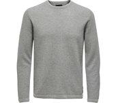 Camiseta ONLY & SONS Punto Hombre (M - Gris)