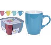 Juego de 4 Tazas Mug LIFETIME Cerámica 340 ml