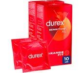 Durex - Preservativos Sensitivo Suave XL para Mayor Sensación Packs 10-20 condones para un sexo seguro