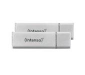 Memoria USB INTENSO 3531490 64 GB 2 Unidades Plata