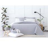 Colcha chic gris claro cama 105 - 200x260cm