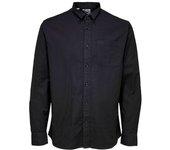 Camisa SELECTED Algodón Hombre (L - Negro)