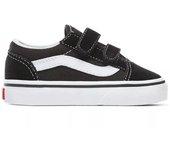 Zapatillas Vans Old Skool Velcro Junior Negro