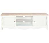 Mueble de TV blanco 120x30x40 cm en madera