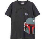 Camiseta de Hombre BOBA FETT Algodón Gris (Adultos)