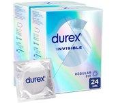 Durex - Preservativos Invisible para Mayor Sensación Packs 12-24-48 condones para un sexo seguro