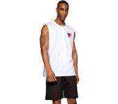 Camiseta New Era Blanca Nba Left Chst Logo Slvlss Tee Chibul